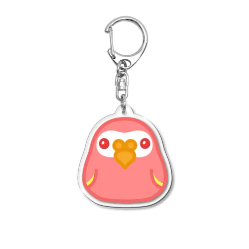 SDアキクサインコ ルビノー Acrylic Key Chain