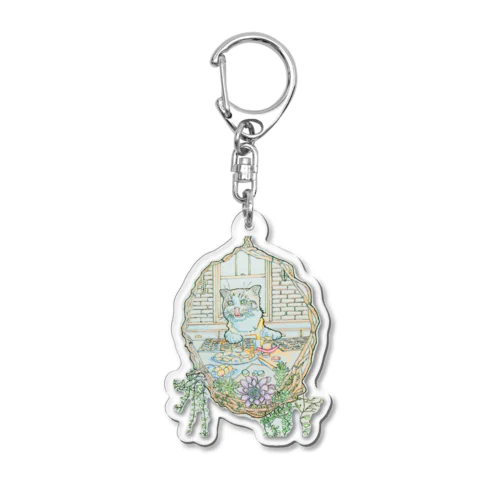 つまみ食いねこのキーホルダー Acrylic Key Chain