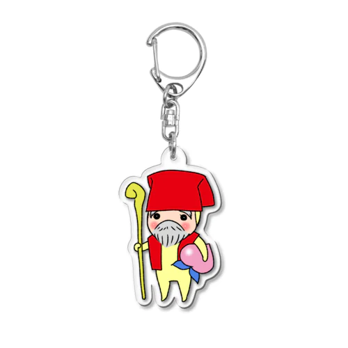 めめたん　寿老人 Acrylic Key Chain