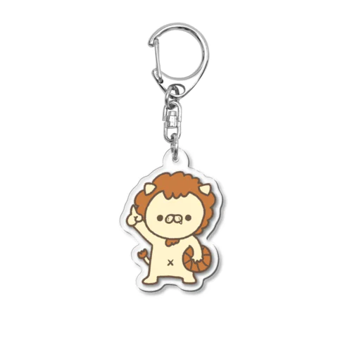 モス、バスケがしたいです Acrylic Key Chain