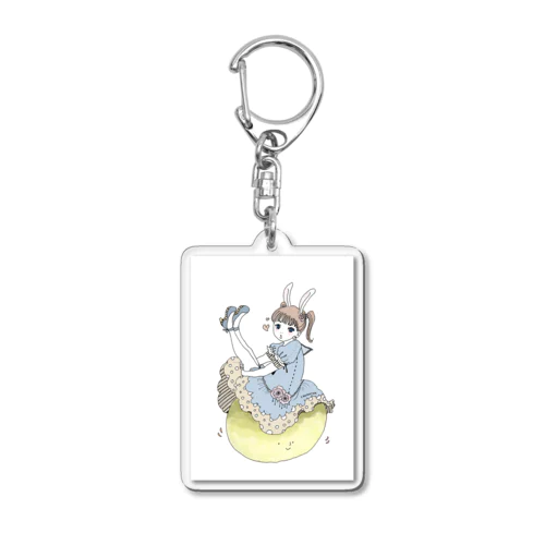 「お月見しちゃう？」 Acrylic Key Chain