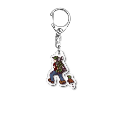 TABINIDERU02(カラー) Acrylic Key Chain