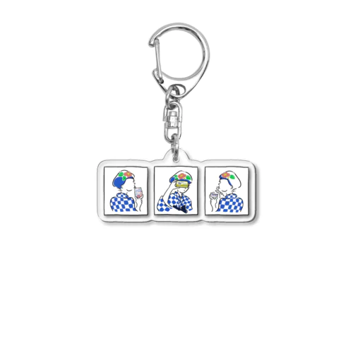 あんこさんと大島牛乳商品 Acrylic Key Chain