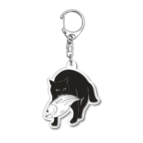 どら猫かつお Acrylic Key Chain