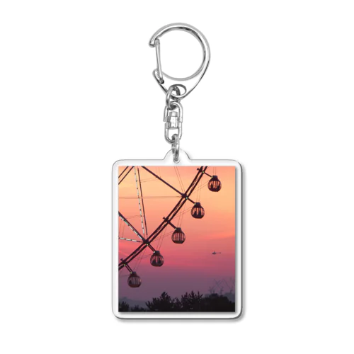ワインレッドの夕焼け空 Acrylic Key Chain