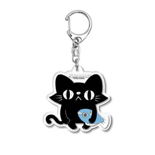 ねこをかぶる -さかな- Acrylic Key Chain