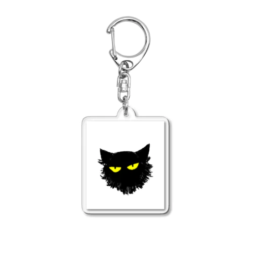 くろねこ Acrylic Key Chain