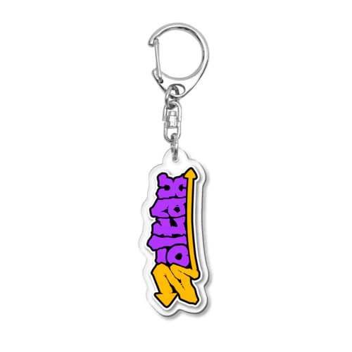 Graffiti Logo 紅芋タルト Acrylic Key Chain