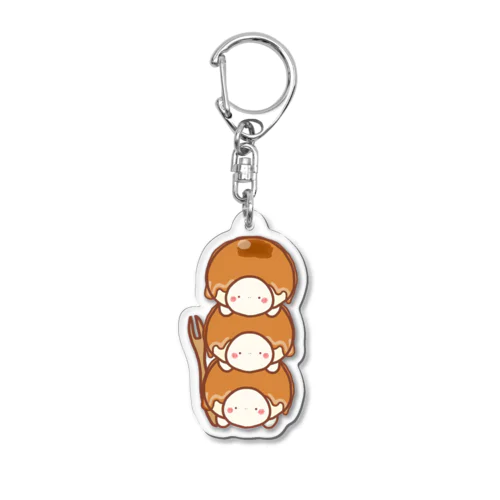 [ちびあかぽん]みたらしカメ団子 Acrylic Key Chain