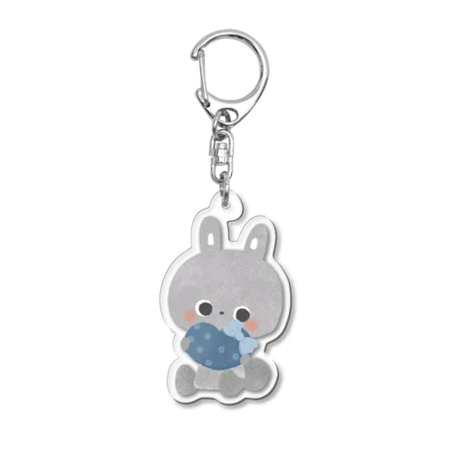ラパン&ハート(ブルー) Acrylic Key Chain