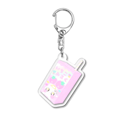 いちごみるく 小 Acrylic Key Chain