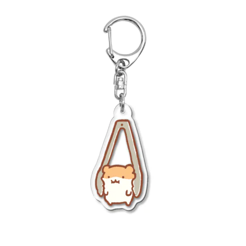 ゆらゆらトング すやはむ Acrylic Key Chain