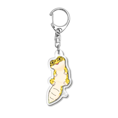 うちの子レオパのカステラちゃん Acrylic Key Chain