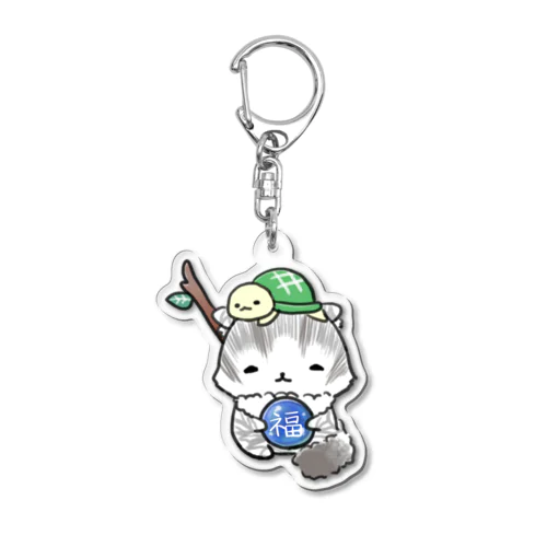 福禄にゃ（ねこ七福にゃ～） Acrylic Key Chain