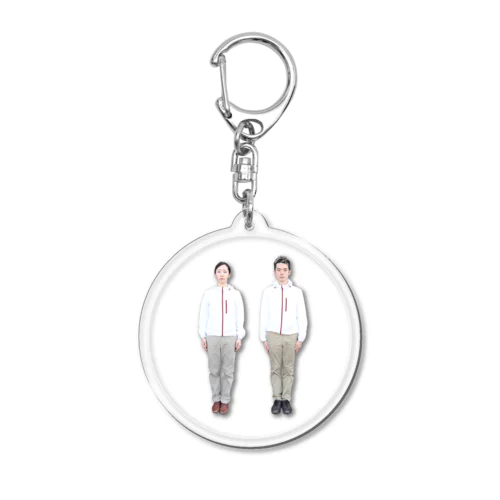 Aguyoshi - standing (round) Acrylic Key Chain