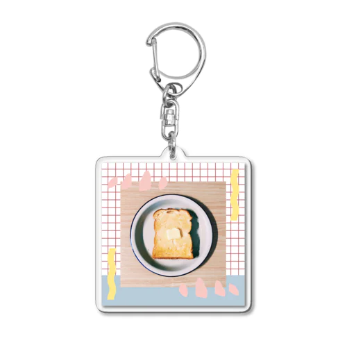 トースト（朝食） Acrylic Key Chain