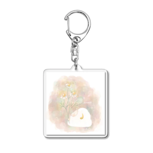 chamomile Acrylic Key Chain