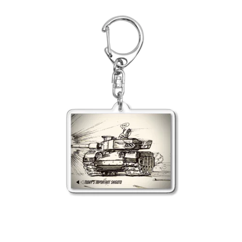 SHIGOTO Fire -TANK- Acrylic Key Chain