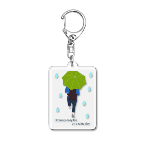 平凡な雨の日キーホルダー Acrylic Key Chain