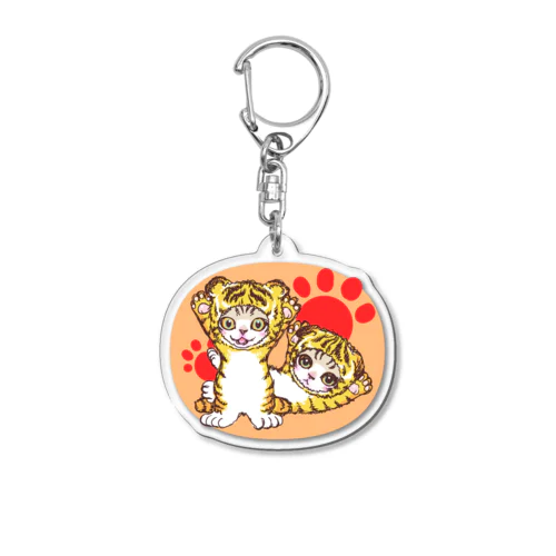 とらニャーちゃん Acrylic Key Chain