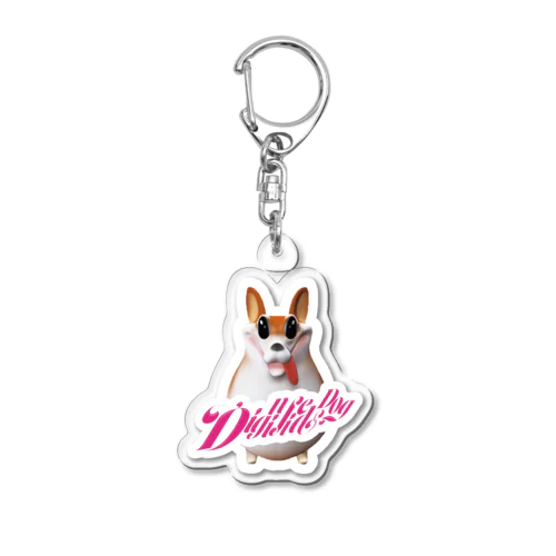 凛とした犬 Acrylic Key Chain