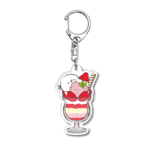 いちごパフェ Acrylic Key Chain