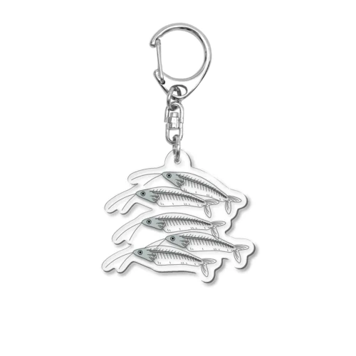 さとやまのもっとグラスキャットフィッシュ Acrylic Key Chain