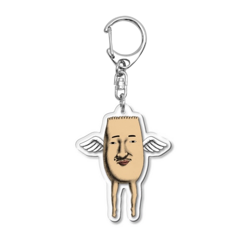 自由の国の使い（むきだしの光子） Acrylic Key Chain