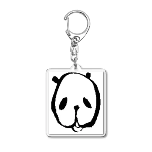 ぱんだ　四角 Acrylic Key Chain