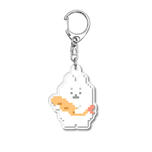 ドット絵のエビフライとうさぎ Acrylic Key Chain