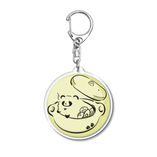 たぬきとお鍋 Acrylic Key Chain