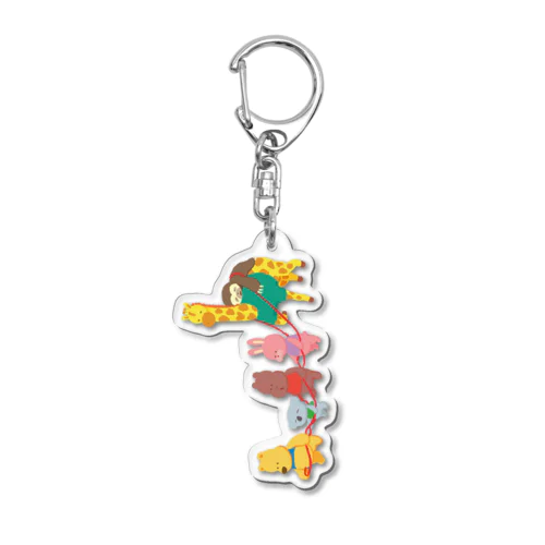 汽車ぽっぽ Acrylic Key Chain