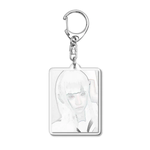 女子高生ホワイト Acrylic Key Chain