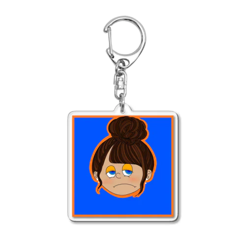 Monday mood/月曜日の女の子 Acrylic Key Chain