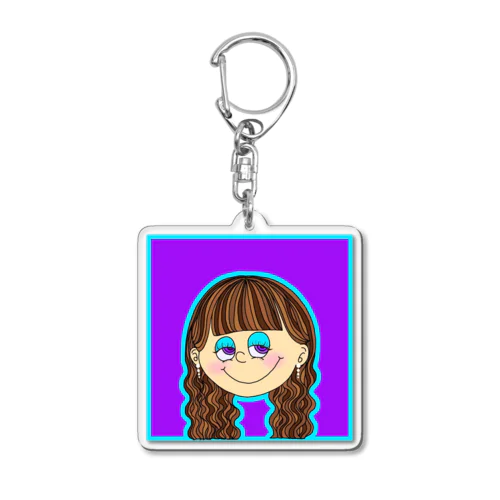 Friday mood/金曜日の女の子 Acrylic Key Chain