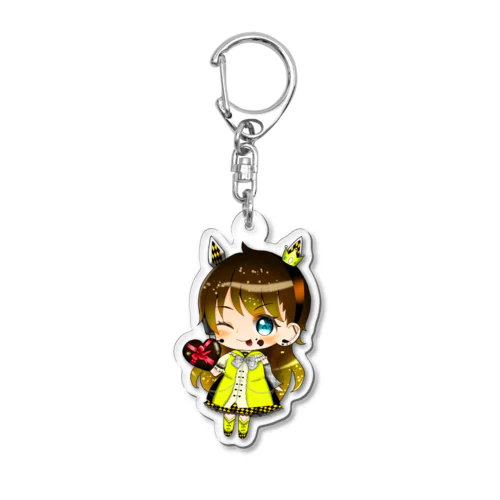 バレンタインうさちゃん Acrylic Key Chain