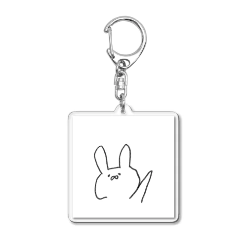 雑うさぎ Acrylic Key Chain