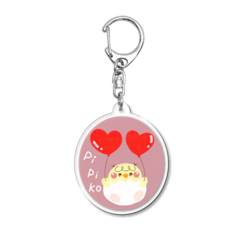 ぴぴこハート風船 Acrylic Key Chain