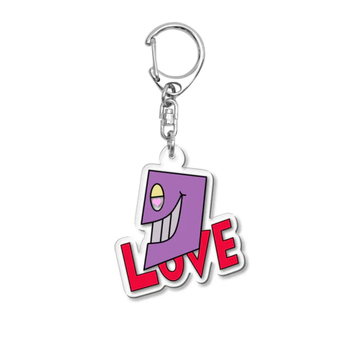 LOVE Acrylic Key Chain