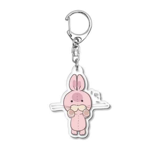 こちらが気になるうさぎ Acrylic Key Chain