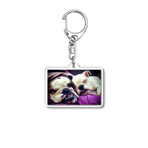 仔犬ブランシェとお兄ちゃん Acrylic Key Chain