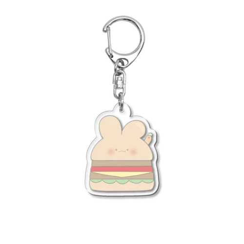 らびきゅんバーガー Acrylic Key Chain