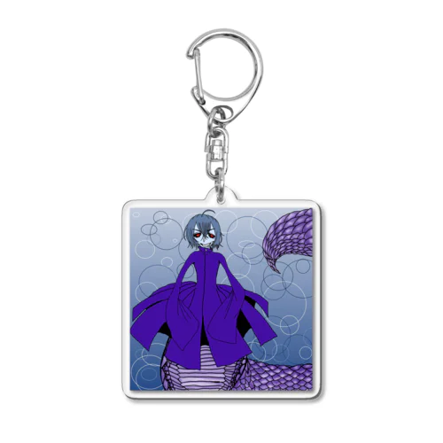 クールな蛇男 Acrylic Key Chain