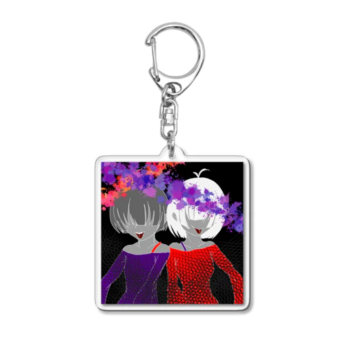 双子のゾンビっ子 Acrylic Key Chain