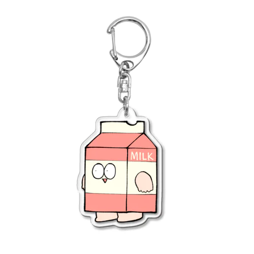 牛乳パック Acrylic Key Chain