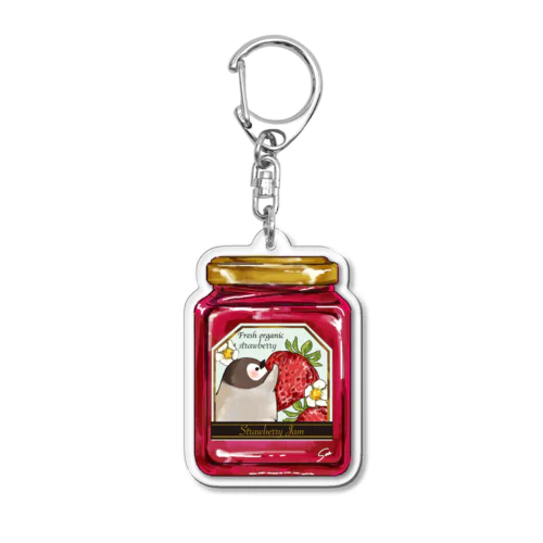 ペンちゃん印のいちごジャム Acrylic Key Chain