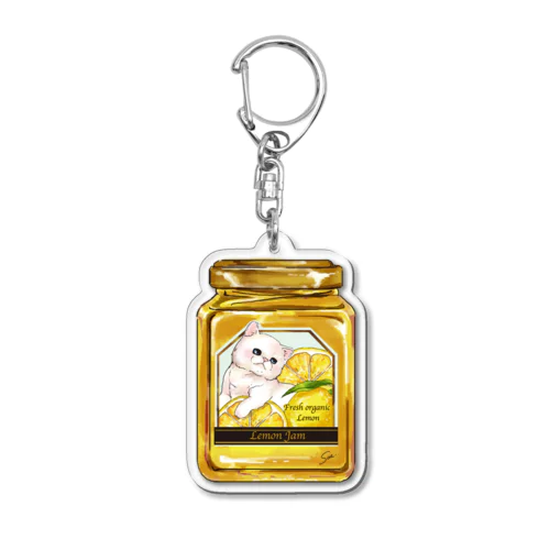 猫ちゃん印のレモンジャム Acrylic Key Chain