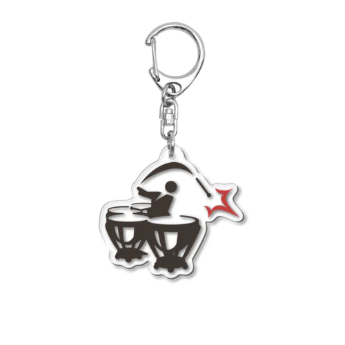 マレットが吹っ飛んでしまったピクトさん Acrylic Key Chain