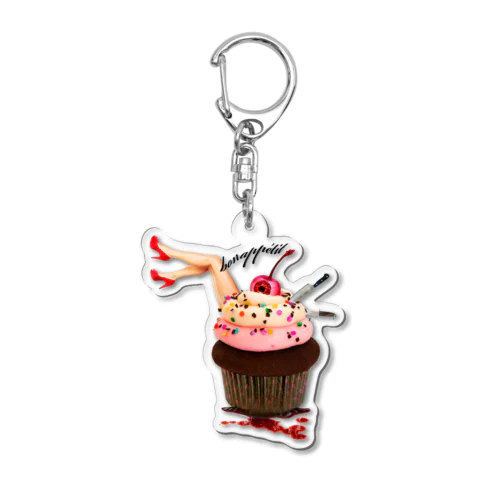 CupCakepink Acrylic Key Chain