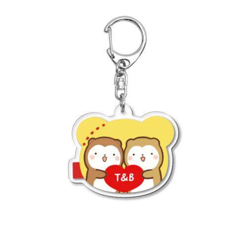 Ｔ＆Ｂロゴプリント Acrylic Key Chain